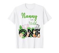 Nanny of The Wild One | Zoo's Happy Birthday Jungle Animal T-Shirt