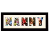Nanny Photo Frame Word Name Letter Frame Black Finish Birthday Picture Gift Present