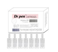 Nano 3D Replacement Cartridges for Dr. Pen M5 M7 N2 E30 - 3D Nano Beauty Cartridges, Hygienic Single-Use Tips for Smooth and Balanced-Looking Skin, Weekly Care Set for Home Use (Nano 3D, 7 Pack)