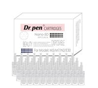 Nano 5D Replacement Cartridges for Dr. Pen M5 M7 N2 E30 - 5D Nano Beauty Cartridges, Hygienic Single-Use Tips for Polished-Looking Skin, Monthly Care Set for Home or Studio Use (Nano 5D, 30 Pack)