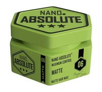 Nano Absolute Hair Styling Matte Wax No.6 Green | Natural Matte Look & Strong Hold Maximum Control 140 ml
