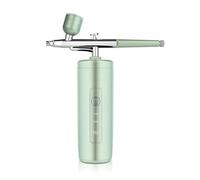Nano Atomizing Sprayer Mini Air Compressor Set Air Brush Paint Spray Gun Air Brush for Nail Art Tattoo Craft Cake Face Nano Atomizing Sprayer Effortless Precision Consistent Spray(2-Light Green)