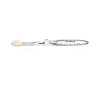 nano-b Anti-Bacterial Manual Toothbrush - Medium Hard + Small Head - Nano Silver Impregnated Double Bristles - Transparent