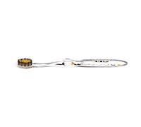 Antibacterial Gold & Charcoal Bristles Toothbrush, Crystal