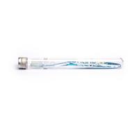 Nano-b Blue Manual Toothbrush for Kids with Silver Bristles, 0-8yrs, Suction Cup, Travel Case, Swiss Made