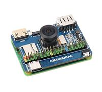 Nano Base Board (C) for Raspberry Pi Compute Module 4 Lite/EMMC, Same Size As The CM4,Standard CM4 Socket,With Multiple Peripheral Interfaces,Onboard 8MP Camera
