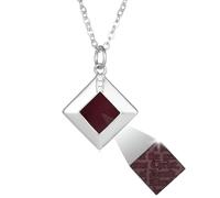 Nano Bible Sterling silver necklace for women with zircon stones. Unique and original Jewelry gift for wife, daughter or girlfriend. 17.5” adjustable
