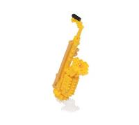 BANDAI Nanoblock Alto Saxophone Model | Nanoblocks Building Blocks Puzzles For Adults And Kids | Build Your Own Plastic Model Kits With Mini Bricks Make Great Gifts For Teens And Adults Age 12+