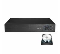 NANO BOX 5MP 8 Channel CCTV DVR With 2TB Hard Drive 5-in-1 Hybrid Digital Recorder HD BNC Imputs Supports AHD TVI CVI CVBS, Analog Cameras And IP Cameras (8CH - 3TB HDD)