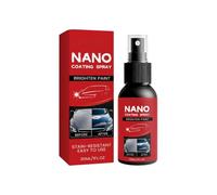 Nano Car Coating Spray, Quick Effect Coating Agent for car, Advanced Auto Quick-Acting Coatings Agent Sprays, Oil Film Emulsion Glass Cleaner, Hydrophobic Coatings (Red, 10.3cm)