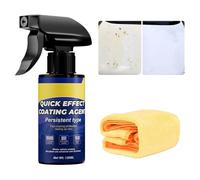 Nano Car Coating Spray,Vehicle Exterior Care Agent - Hydrophobic Nano Coating Spray for Restoration Detailing Automotive Garage Trim Car Truck SUV RV
