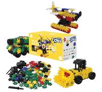Nano Clics Transport 250, 250-Piece Construction Set for Ages 8 and Up, Building Blocks for Girls and Boys, Durable Educational Toys, Red, Yellow, Green, Blue, Black
