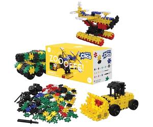 Nano Clics Transport 250, 250-Piece Construction Set for Ages 8 and Up, Building Blocks for Girls and Boys, Durable Educational Toys, Red, Yellow, Green, Blue, Black