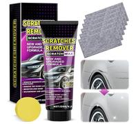 Nano Cloth Car Scratch Remover Set, Nano Sparkle Cloth for Car Scratches, Car Scratch Repair Paste Polishing Wax, Car Scratch Repair Kit with Scratch Wax, with Polishing Cloth and Sponge (1)
