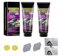 Nano Cloth Car Scratch Remover Set, Nano Sparkle Cloth for Car Scratches, Car Scratch Repair Paste Polishing Wax, Car Scratch Repair Kit with Scratch Wax, with Polishing Cloth and Sponge (2)