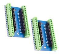 Nano Extension Board Binghe 2 Pieces Nano Shield, Nano Holder, Nano IO Shield V1.O Simple Expansion Board with Screw Terminals Compatible with Arduino nano