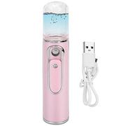 Nano Face Mist Sprayer USB Rechargeable Moisturizing Hydrating Face Humidifier Pink Portable Skin Care Beauty Tool for Women Men Travel Home Use ABS Material 250mAh Battery