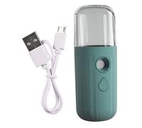 Nano Facial Mister,Face Steamer,Mini Face Mist,Handheld Face Mist Sprayer Moisturizing Steamer USB Recharging Skin Hydration Tool 30ml Blackish Green