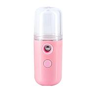 Nano Facial Mister, Nano Mist Sprayer, Portable Facial Mist Sprayer Facial Steamer Mini USB Rechargeable for Hydrating Facial Skin Care Pink