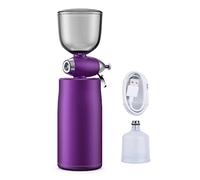 Nano Fog Mist Sprayer Mini Air Compressor Kit Air Brush Paint Spray Gun Airbrush for Nail Art Tattoo Craft Cake Oxygen Injector Effortless Precision Consistent Spray(Purple)