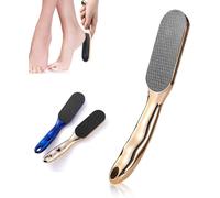 Nano Glass Foot File for Callus Removal - Gentle Hard Skin Scrubber, Wet/Dry Pedicure Tool, DIY Foot Care at Home (1PCS,Gold)