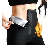 Nano Hertz Trousers Sauna Sports Trousers Slimming Trousers Running Trousers Hot Thermal Sweat Pants Sweat Pants Sweatpants Leggings Pants Training Trousers Sweatpants Women Ladies, black, M