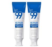 Nano Hydroxyapatite Toothpaste 9.9% - Fluoride Free Toothpaste for Sensitive Teeth, Enamel Repair & Remineralising Care, Gentle Whitening & Fresh Breath, 120g (Pack of 2)