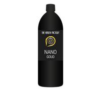 Nano Mineral Colloidal 24k GOLD Water, 10 ppm in a 1 LITRE (100ml) Dark Glass Bottle, Produced by The Health Factory, Sold by Natural World Ltd