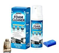 Nano Multi-Functional Foam Cleaner,4-In-1 Bathroom Multi-Enzyme Foam Cleaner Spray,Leather Stain Remover,Multifunctional All Purpose Foam Cleaner,Deep Cleaning For Car Interior, Upholstery,Sofa，2PC