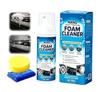 Nano Multi-Functional Foam Cleaner, Nano Foam Cleaner, 4-in-1 Multi-Enzyme Foam Cleaner Spray, Dust Repellent Stain Remover, Car Interior Deep Cleaning Spray for Leather, Fabric & Tires (1PC)