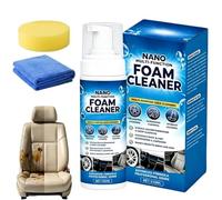 Nano Multi-Functional Foam Cleaner Pro Max, Professional Car Interior Deep Cleaning Spray for Leather, Fabric & Tires, Dust Repellent Stain Remover for Kitchen, Bathroom & Sofa, 150ml (1PC)