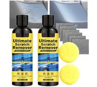 Nano polix Scratch Remover - Eliminate All Car Scratches in 60 Seconds, Car Scratch Remover Set with Nano Sparkle Cloth, ultimate cratch removers, Quick Fix Removal Paste for Deep Scratches (2set)