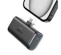 Nano Power Bank Mini Portable Charger with Built In Foldable USB C Connector
