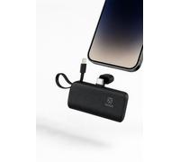 Nano Power Bank, Mini Ultra-Compact Portable Charger 5000mAh with Built-In Connectors For iPhone, Samsung, Pixel, Huawei, Xiaomi, Kindle, Nokia, Oneplus, LG, Sony, NothingPhone