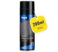 Kaps Nano Protector - Shoe Repellent Spray for Leather Nubuck Suede Textiles | Nano Technology Waterproof Spray Shoes | Breathable Suede Cleaner for Shoes | 200 ml 6.76 fl. Oz