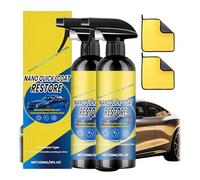 Nano Quick Coat Restore, 120ml Quick Effect Coating Agent for Cars, Waterless Wash & Coating Spray, Glass Emulsion Spray - Long-Lasting Protecting & Mirror Shine (2Pcs)