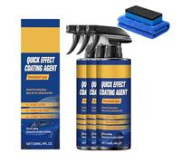 Nano Quick Coat Restore, Fast-Acting Car Coating Spray for Shine & Protection, Waterless Wax Polish, Scratch & Oil Film Remover with Sponge & Cloth (3pcs)