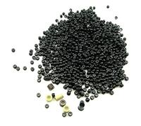 Nano Ring Copper Silicone Lined Beads Smallest Micro Tube Ring Links for Nano Tip Hair Extensions 1000pcs/jar (1000(pcs), 1#)