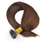 Nano Ring Hair Extensions Medium Brown #4 Colour 16, 18, 20, 22 Inches Long. 100% Remy Human Hair with Nano beads included! (22" Length)