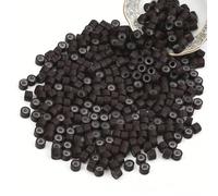 Nano Rings with Silicone Accessories Premium Silicone for Wigs Hair Extension Rings for Micro Ring Extensions High Quality Nano Ring Extensions for Real Hair Dark Brown Nano Beads 4 mm Pack of 500