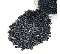 Nano Rings with Silicone Accessories Premium Silicone for Wigs Hair Extension Rings for Micro Ring Extensions High Quality Nano Ring Extensions for Real Hair Black Nano Beads 3 mm Pack of 500