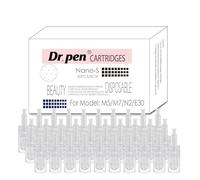 Nano S Replacement Cartridges for Dr. Pen M5 M7 N2 E30 - Square Nano Beauty Cartridges, Hygienic Single-Use for Refined-Looking Skin, Monthly Care Set for Home or Studio Use (Nano S, 30 Pack)