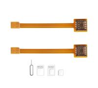 Nano SIM to Micro SIM Card Extension Cable Cell Phone Card Slot Nano SIM Card Extension Cable Adapter FPC Test Board SIM Card Holder Repair Test Board Card Reader length 3.9in/10cm（2pcs）