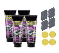 Nano Sparkle Cloth for Car Scratches,2025 New Nano Cloth Car Scratch Remover Set,Car Scratch Repair Paste Polishing Wax,Car Scratch Repair Kit with Scratch Wax,Polishing Cloth and Sponge (4)