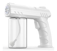Nano Spray Gun, Handheld Household Nano Atomizer, Blue Light Atomizer, Type-C Charging, Very Suitable for Watering Plants and Trees (White).