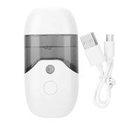 Nano Sprayer Portable Handheld Face Moisturizing Spraying Machine 50ml Capacity Nano Mist for Skin Care White Pink ABS (【Classic White】)