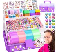 Nano Tape Bubble Kit for Kids with Purple Box, Squishy Making Maker Kit, Nano Tape Bubbles Toys for Girls