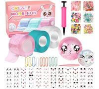 Nano Tape Bubbles Kit,Nano Double Sided Tape for Making Bubbles,Elastic Balloons Nano Tape Kit,Nano Glue for Browing Clear Bubble,DIY Nano Tape Bubble Craft Kit for Kids,Adult (style 3)