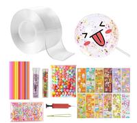 Nano Tape Kit 5CM*3M, Children's Bubble Kit, Transparent Craft Toy Set With Basic Material Package, Suitable for Children's Play