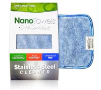 Nano Towels Stainless Steel Cleaner | The Amazing Chemical Free Stainless Steel Cleaning Reusable Wipe Cloth | Kid & Pet Safe | Nano Blue 7x16 (1 pc)